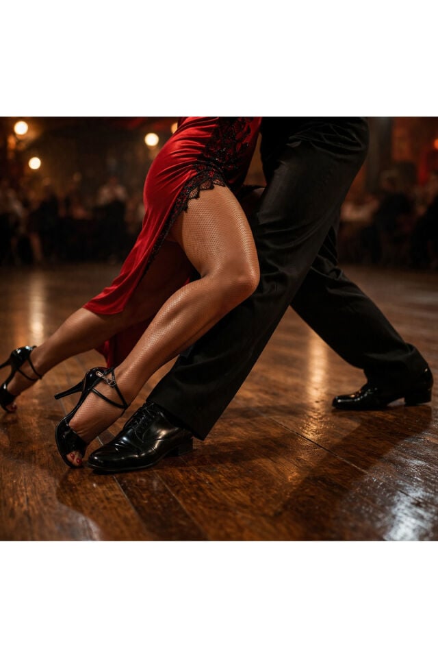 SİYAH RUGAN KAPALI TOPUK 8,5 CM(13PONT) TANGO, DANS VE SALON AYAKKABISI